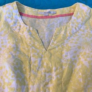 Boden Yellow Floral Dress (size 10P US/ 14P UK)